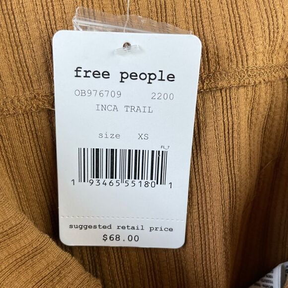 NWT Free People Inca Trail Brown Top - Picture 7 of 8